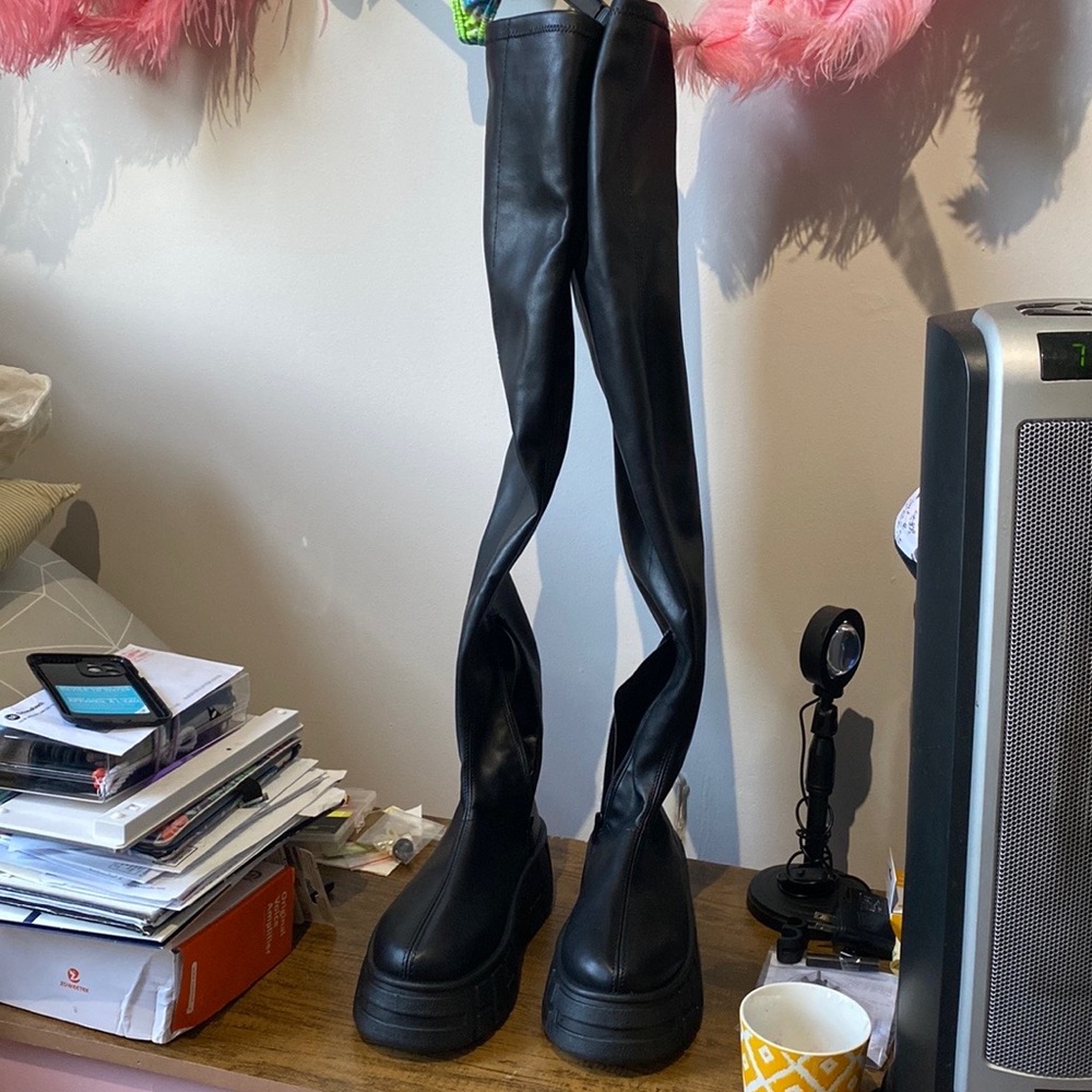 ASOS Above the Knee Chunky Platform Boots